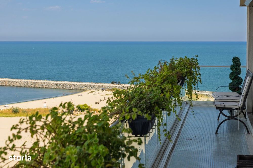 Penthouse pe 2 niveluri | vedere frontala la mare 180° | Faleza Nord