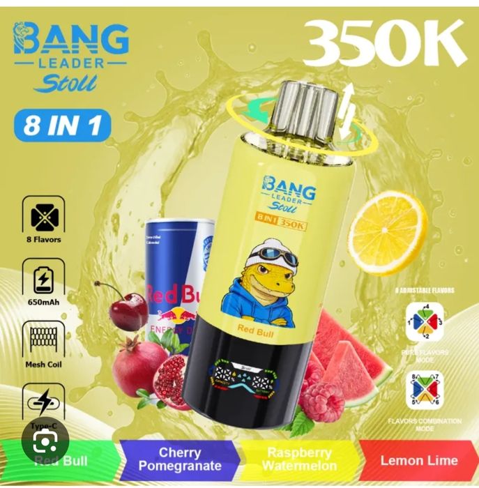 NOU! Pachet 2 X Bang Leader Stoll 350.000 Puffs 8 in 1 Reîncărcabil