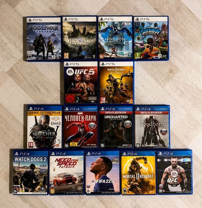 Продам игры для Ps4 и Ps5