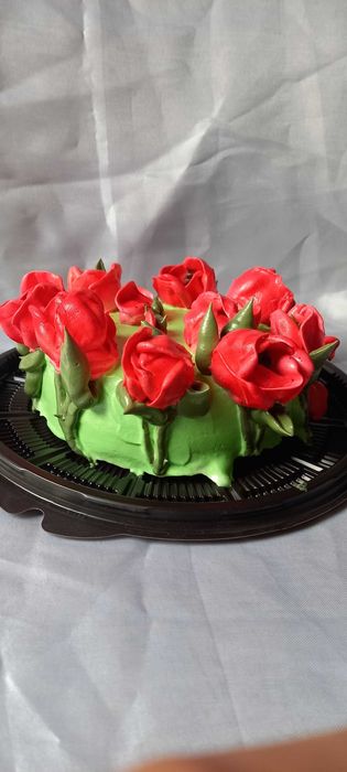 Тортик с тюльпанами