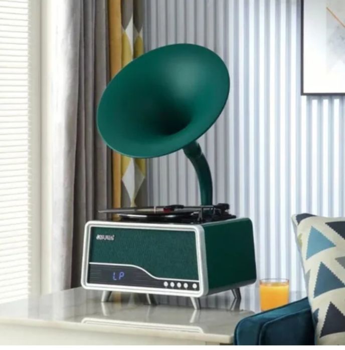 Позволь себе -проигрыватель винила к Новому годустильный Bluetoot