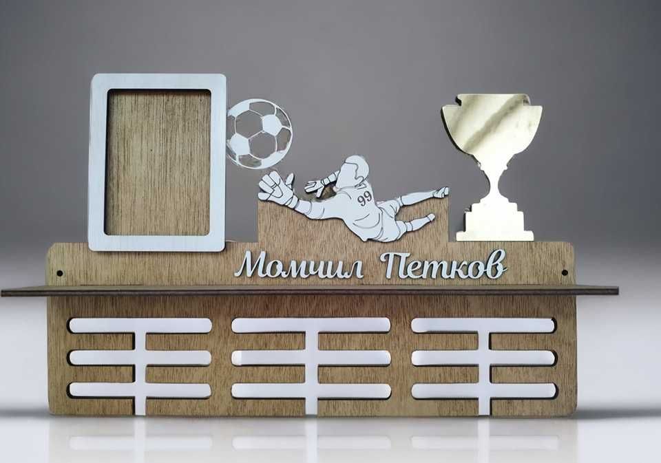 Поставка стойка закачалка за медали - Футбол