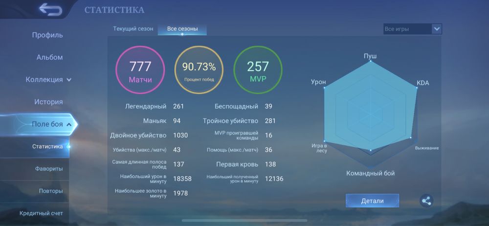 Mobile legends аккаунт