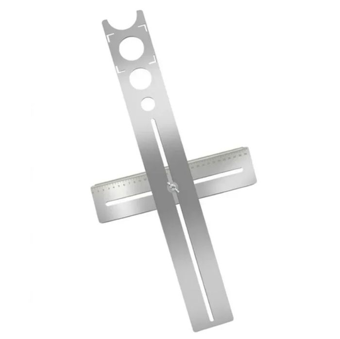 Метален шаблон за пренасяне на размери и отвори фаянс теракот 60см