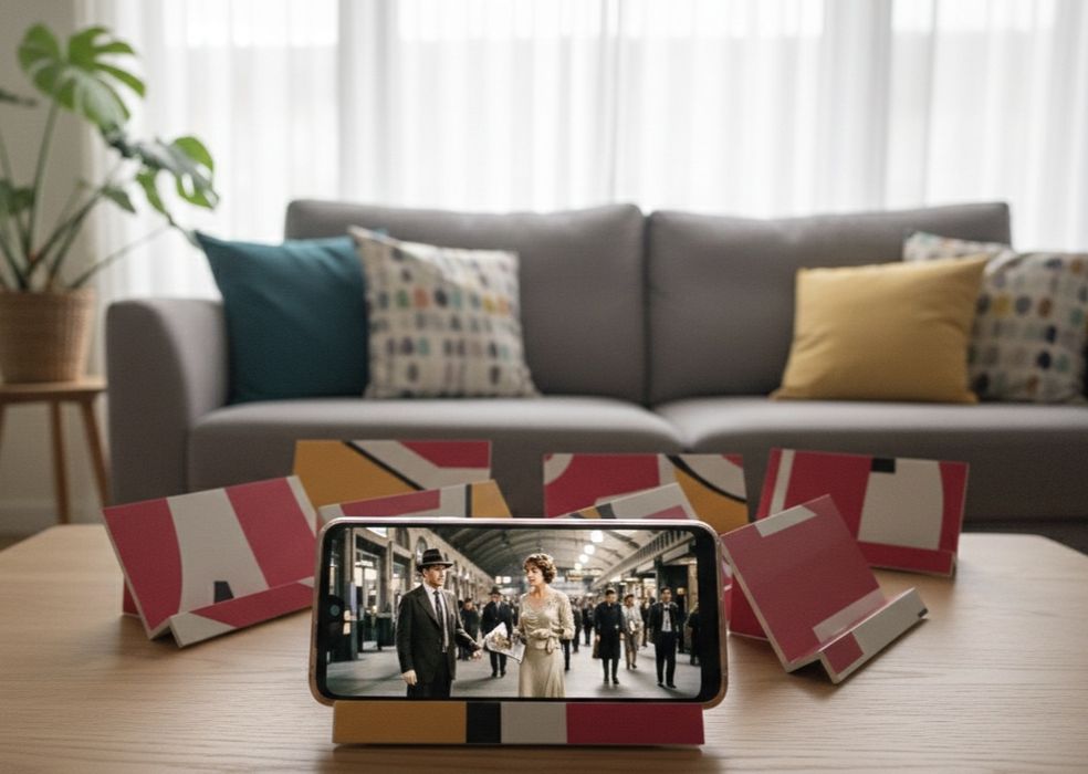 Подставка для телефона ручной работы!