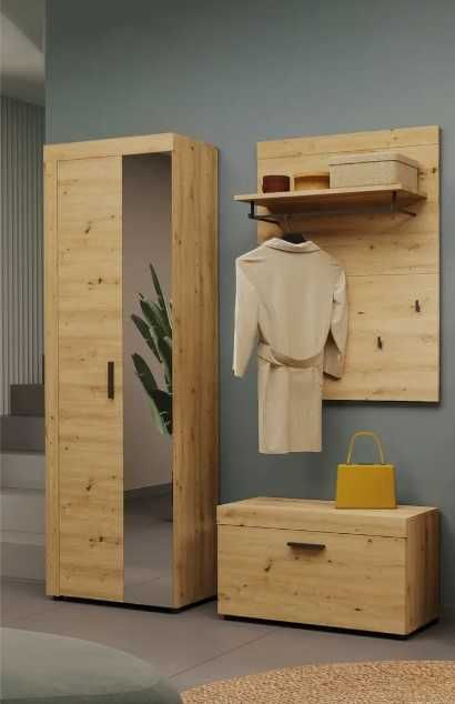 Гардероб Портманто с огледало Ш 65 x Д 34 x В 192 (cm)