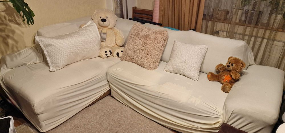 Ъглов диван с ракла с функция за сън