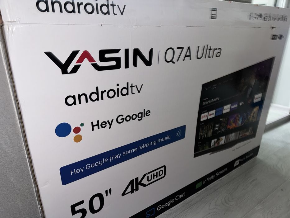 Тезевизор YASIN 4k UltraHD AndroidTV