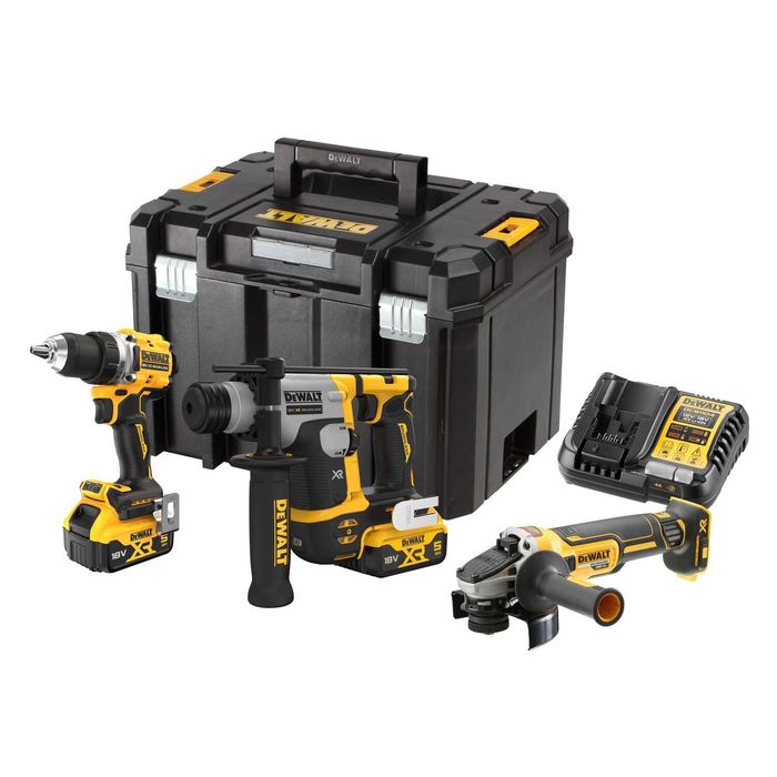 Комплект акумулаторни машини DeWALT DCK355P2T, 18 V
