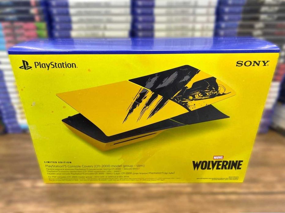 Новые сменные панели корпуса для PS5 Slim Росомаха/Faceplate Wolverine