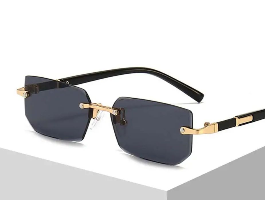 Мъжки / Женски слънчеви очила без рамки,ретро квадратни със стил