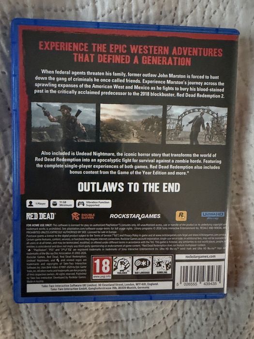 Red dead redemptio, Minecraft и call of duty advanced warfare за PS5