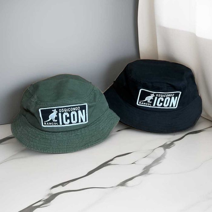 Șepci Bucket Hat (Negru & Verde Kaki) – Set sau Separata