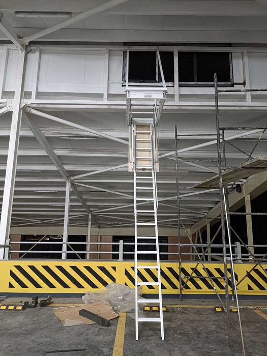 Люк металлическая лестница, комбинированная лестница на мансарду