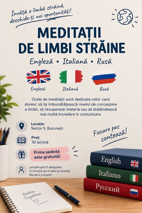 Meditații limbi străine