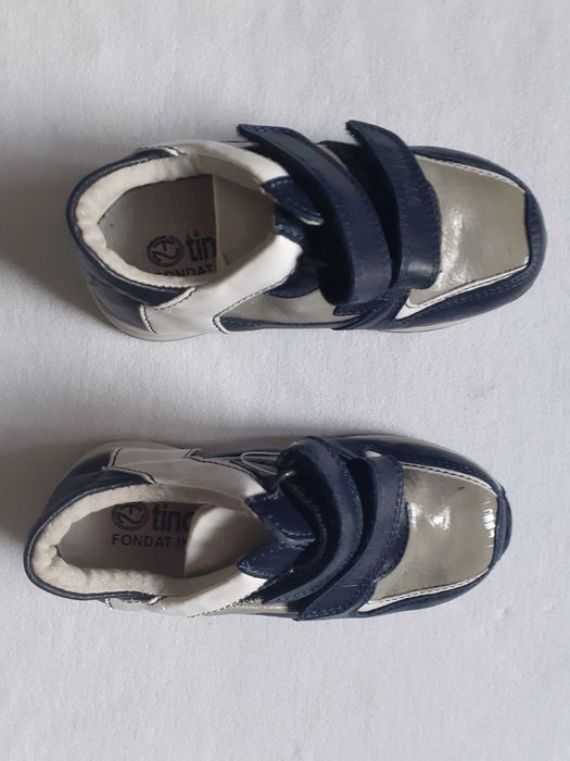 Pantofi piele Tino baietei, numar 25 (16cm masurat la interior), noi