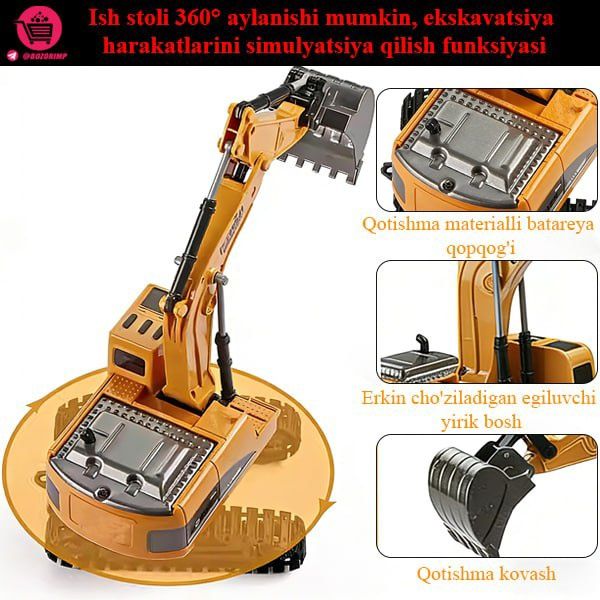 Bolalar uchun qotishma ekskavator