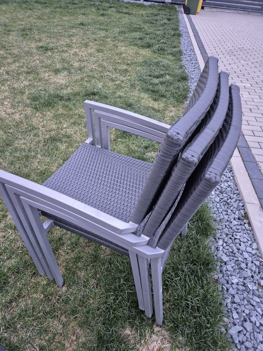 Masa terasa cu scaune ratan