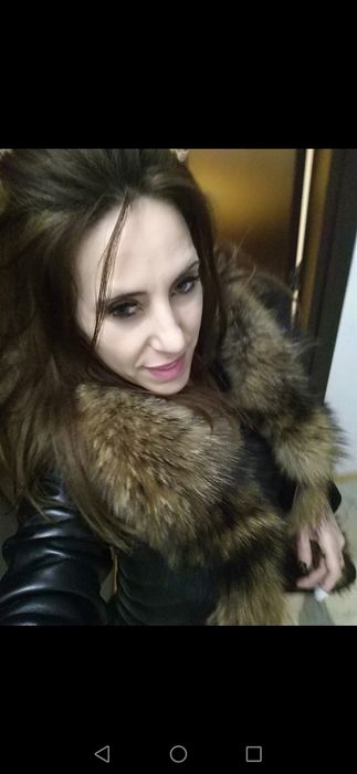 Дамско кожено яке от естествена  кожа и естествен косъм от лисица