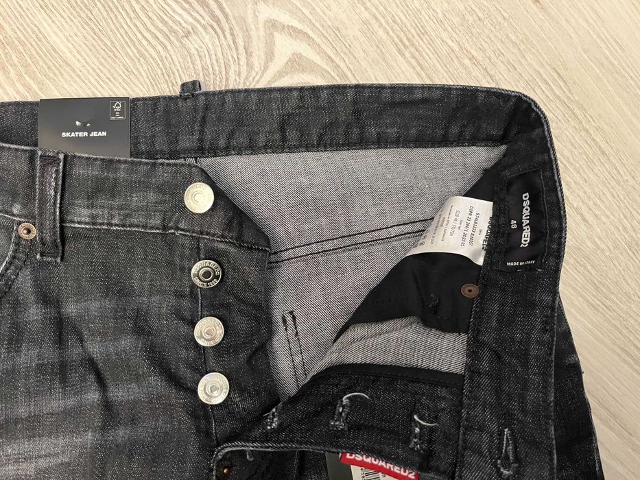 Dsquared2 blugi Skater Jean cu piele 48 italy, sau M, retail 725 euro