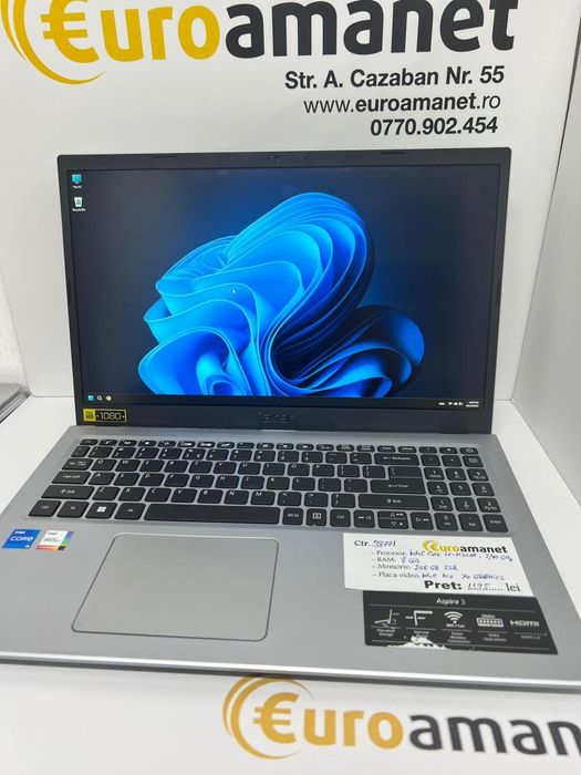 Laptop Acer Aspire 3, 15.6" Full HD, Intel(R) Core(TM) i5 1135G7 -I-