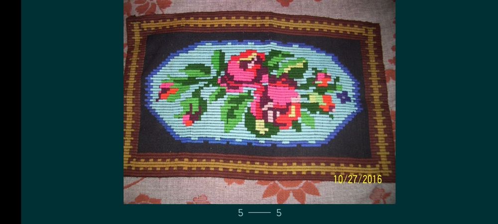 Cuvertura pat tradiționala țesută 2 fețe