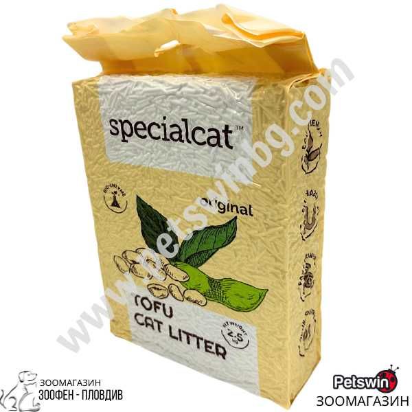 Соева Котешка Тоалетна/Постелка - 2.5кг- аромат Натурален- Special Cat