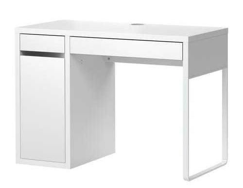 Комод и стол в белом цвете оба