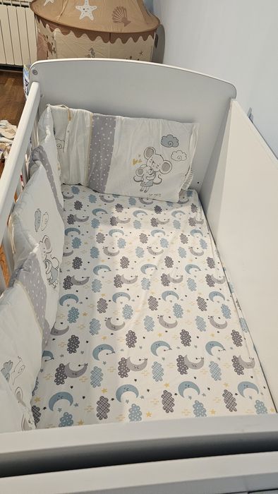 Бебешка кошара 3в1 + матрак + обиколник
