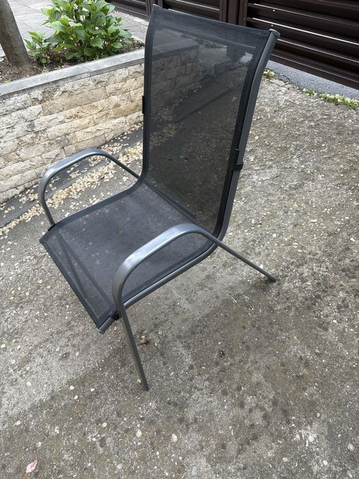 Vand 8 scaune de gradina din aluminiu NOI