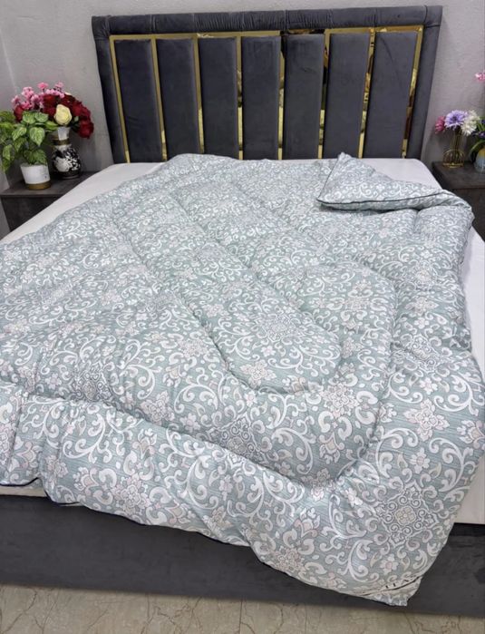 Одеяло стёганое, сатин, мягкое и тёплое