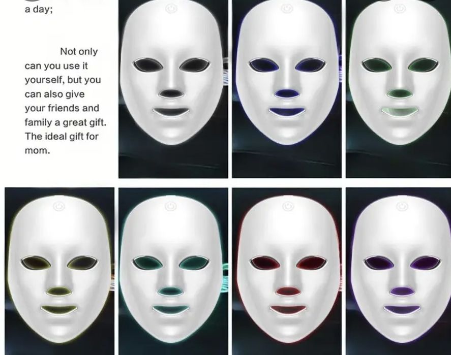 Уред за лицеви маски със 7 цвята, грижа за кожата на лицето.