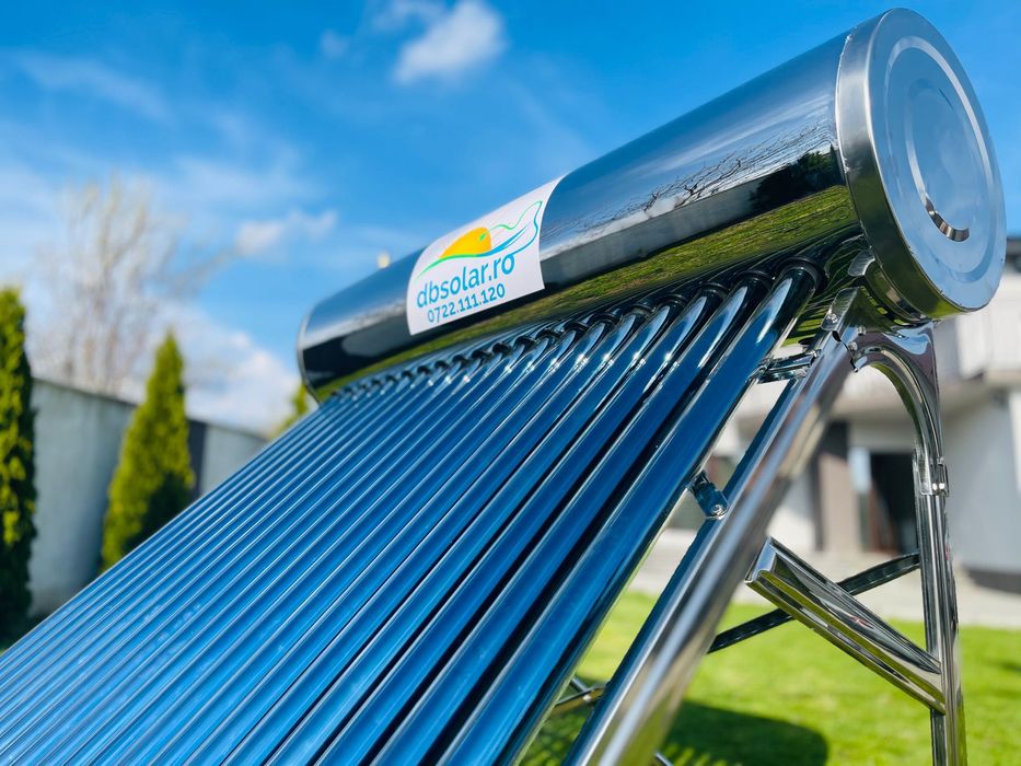 PANOUri Solare PRESURIZATe 200L Apa Calda INOX SOLAR Vidate NOU !