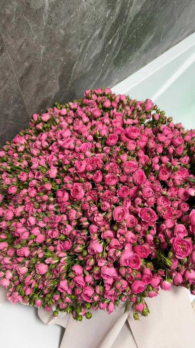 Цветы, кустовые розы