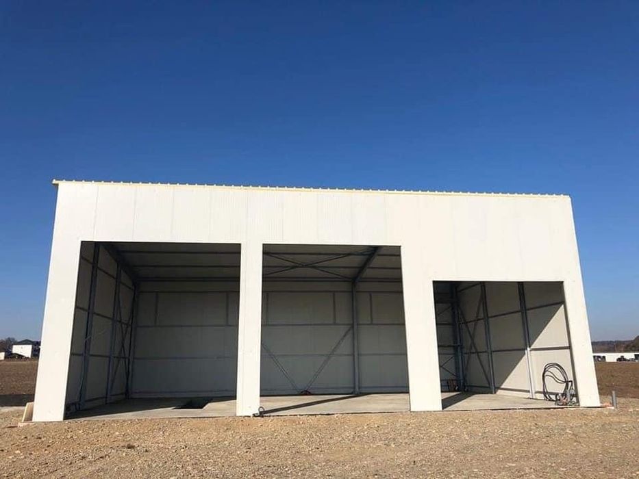 Vand sopron metalic 12m x 29,5m acoperit cu tabla