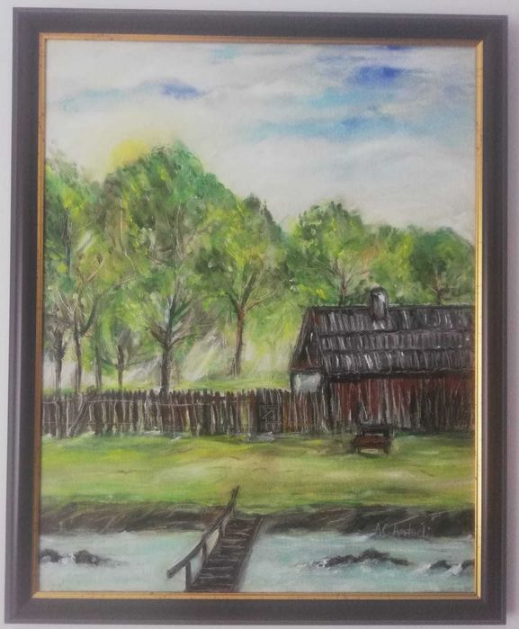 Vand picturi in ulei pe panza,diferite dimensiuni,cu rama