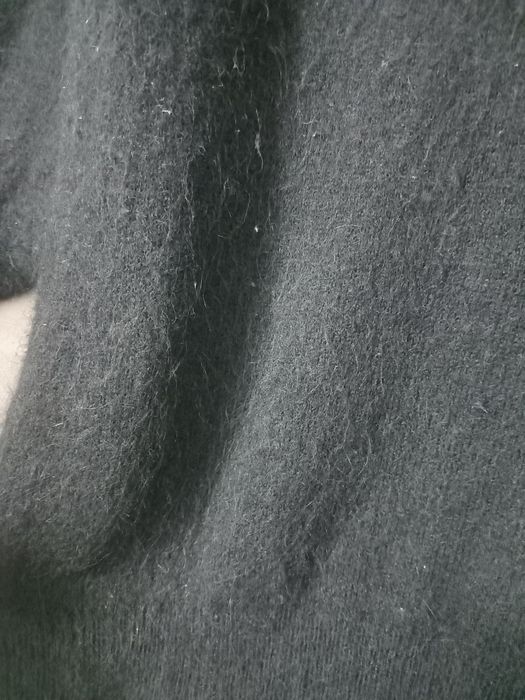 Pulover negru pufos cu lână și alpaca măsura M Zara