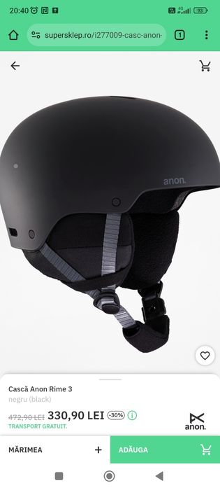 Casca  Ski Placa Snowboard ANON XL 61-63