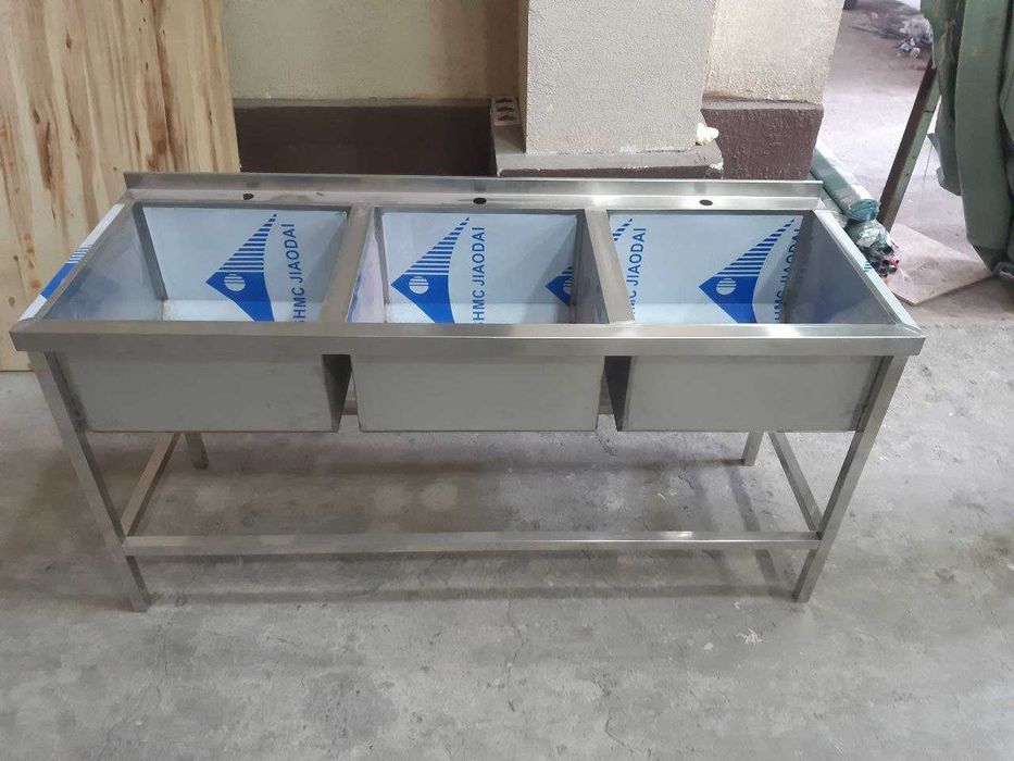 Кухонные мойки для ресторана. Нержавейка