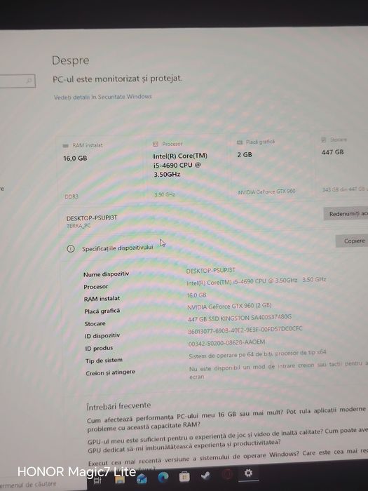 Vand unitate pc de gaming low detalii la telefon