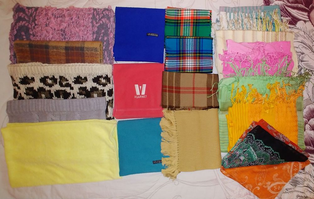 Шалове, различни дебелини и разцветки