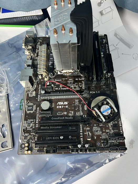 Продам комплект intel core i5 4460 asus z97k