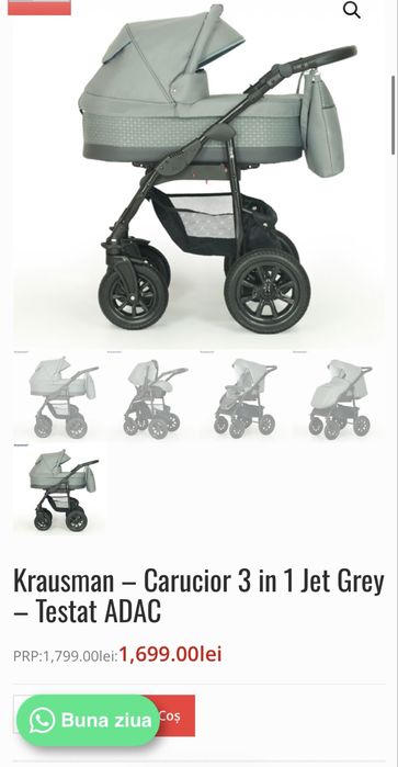 Carut krausman 3 in 1 stare buna