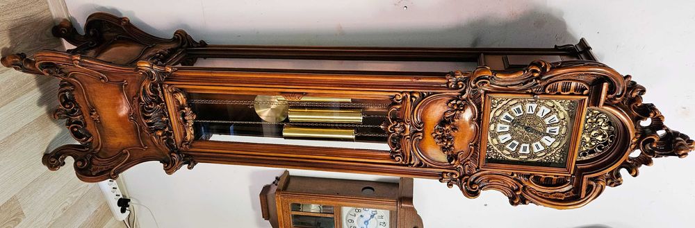 Ceas de podea cu pendul si 3 greutati Italia