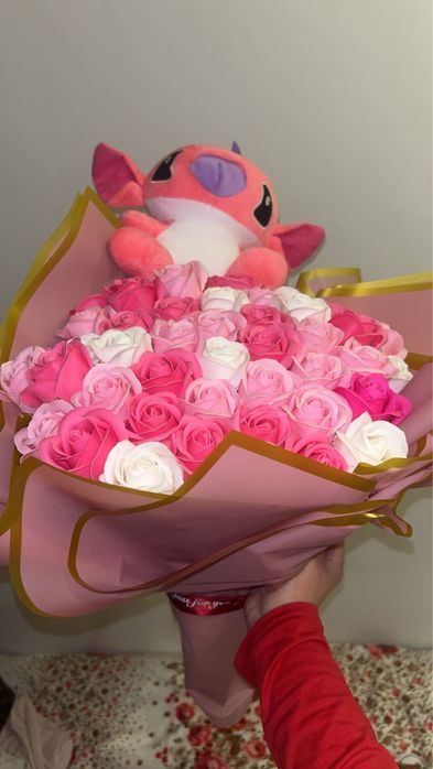 Buchet Lilo-51 trandafiri sapun