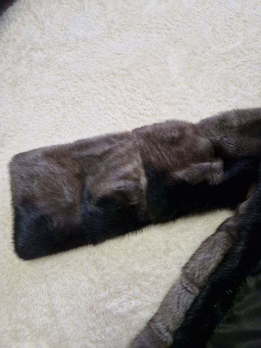 Шуба норковая графит