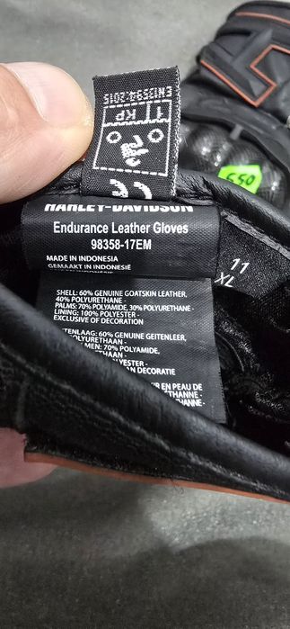 Mănuși piele moto Harley Davidson XL