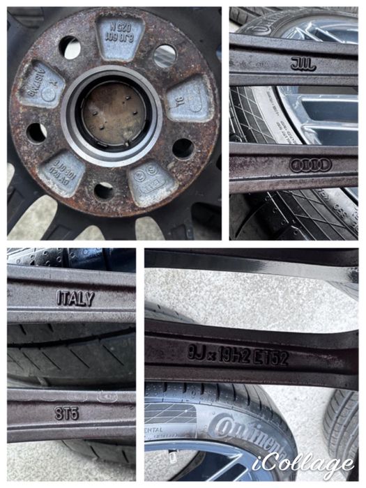 Jante R19 Audi/Vw 5x112 Et:52 butuc:66,6mm Model LeMans fara Anvelope