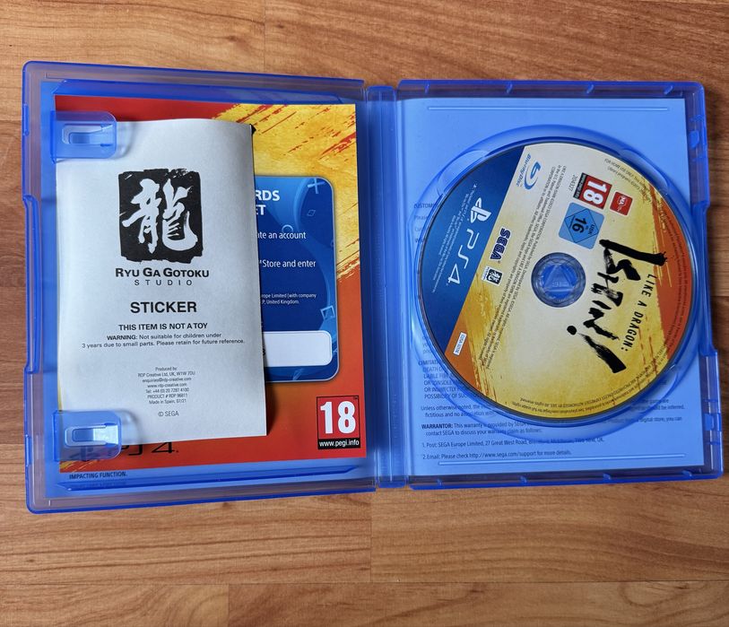 Ps4 игра Like a Dragon İshin