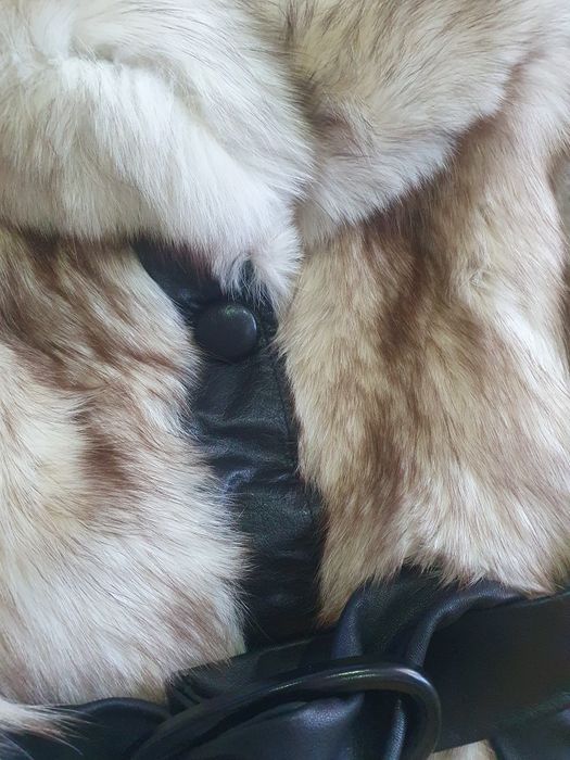 Дамско зимно яке естествена кожа и косъм